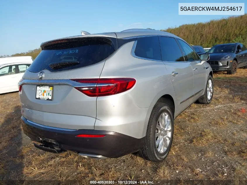 2021 Buick Enclave Premium VIN: 5GAERCKW4MJ254617 Lot: 40530303