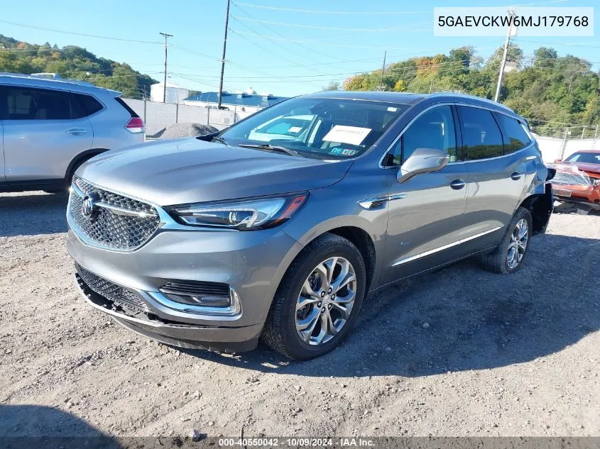 5GAEVCKW6MJ179768 2021 Buick Enclave Avenir