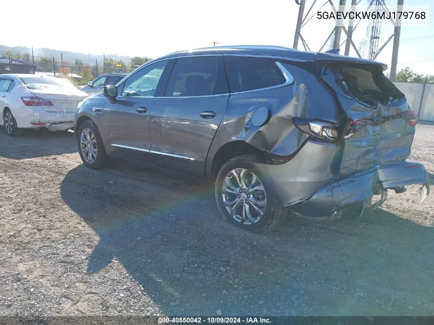 2021 Buick Enclave Avenir VIN: 5GAEVCKW6MJ179768 Lot: 40550042