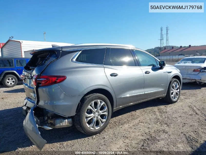 5GAEVCKW6MJ179768 2021 Buick Enclave Avenir