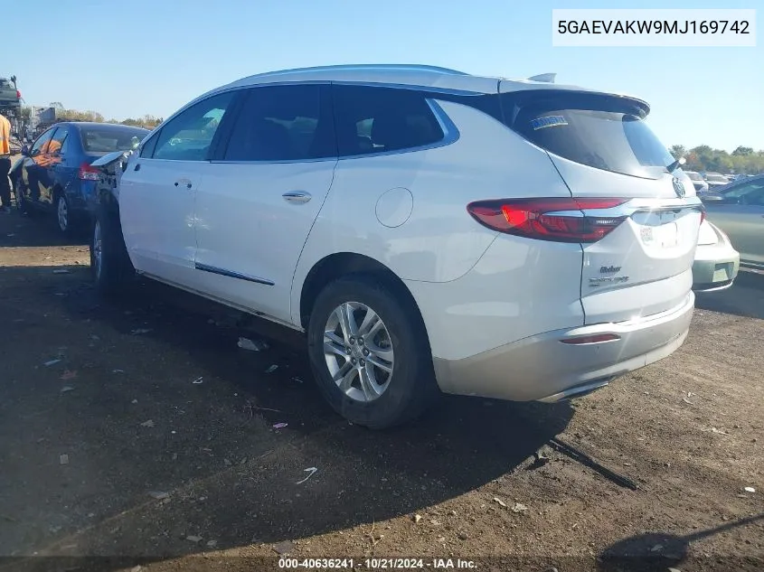 5GAEVAKW9MJ169742 2021 Buick Enclave Awd Essence