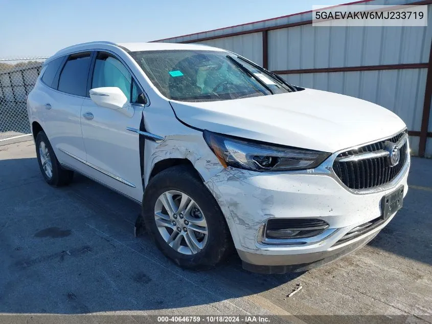 2021 Buick Enclave Awd Essence VIN: 5GAEVAKW6MJ233719 Lot: 40646759