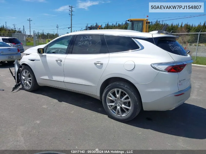 5GAEVAKW7PJ154807 2023 Buick Enclave