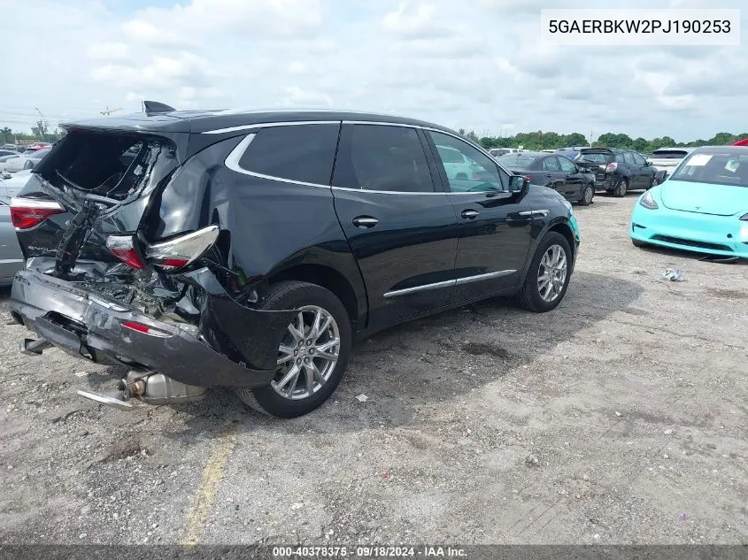 2023 Buick Enclave Essence Fwd VIN: 5GAERBKW2PJ190253 Lot: 40378375