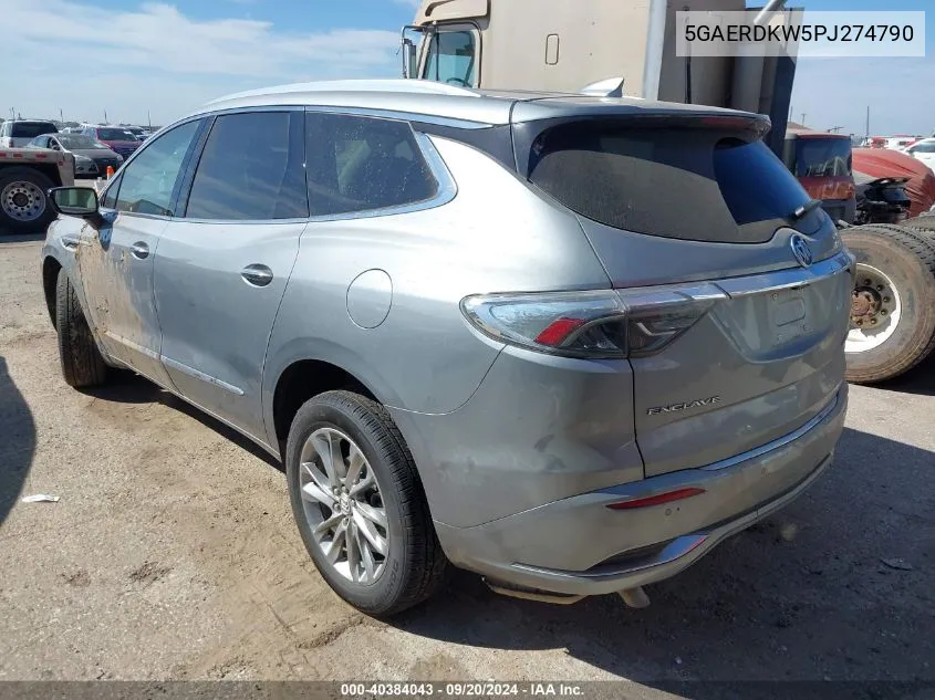 2023 Buick Enclave Avenir Fwd VIN: 5GAERDKW5PJ274790 Lot: 40384043