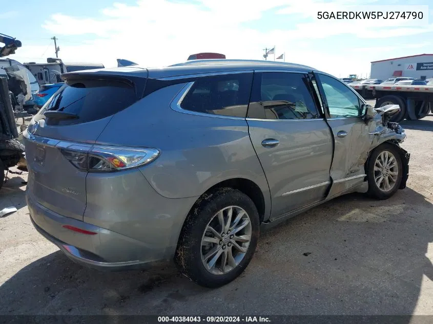 2023 Buick Enclave Avenir Fwd VIN: 5GAERDKW5PJ274790 Lot: 40384043