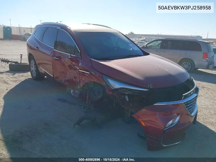 2023 Buick Enclave Premium Awd VIN: 5GAEVBKW3PJ258958 Lot: 40592696