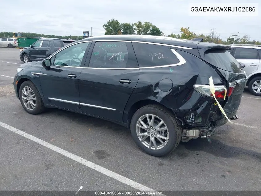 2024 Buick Enclave Essence Awd VIN: 5GAEVAKWXRJ102686 Lot: 40415866