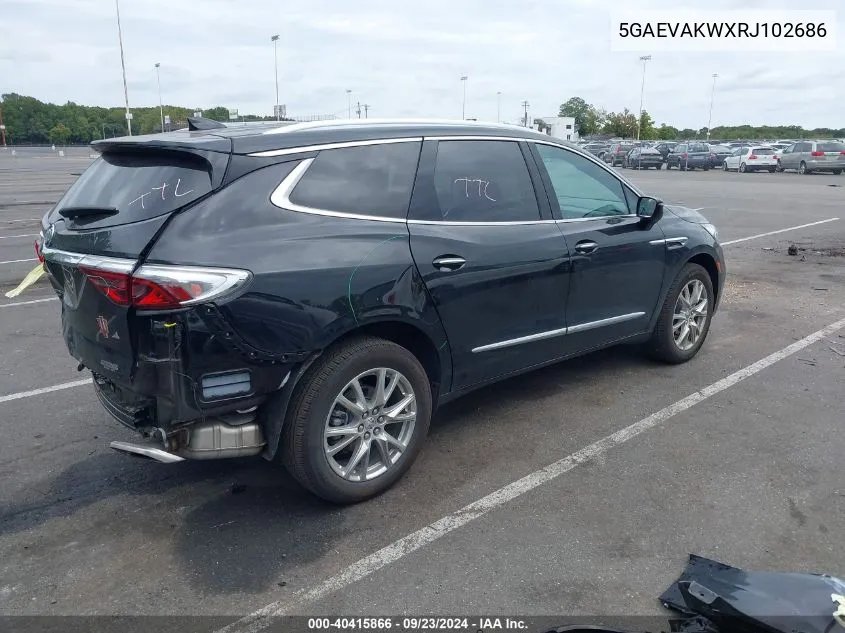 2024 Buick Enclave Essence Awd VIN: 5GAEVAKWXRJ102686 Lot: 40415866