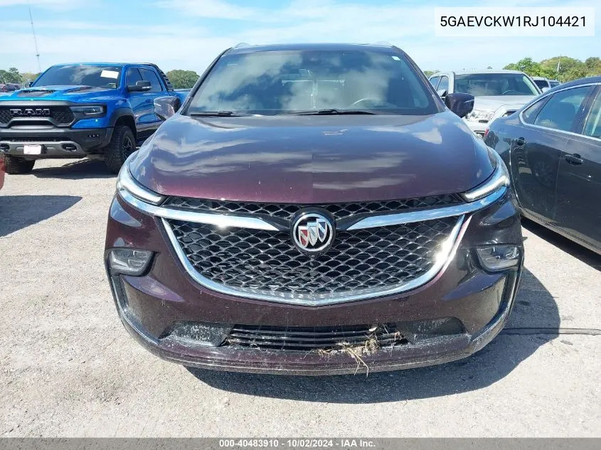 2024 Buick Enclave Avenir Awd VIN: 5GAEVCKW1RJ104421 Lot: 40483910