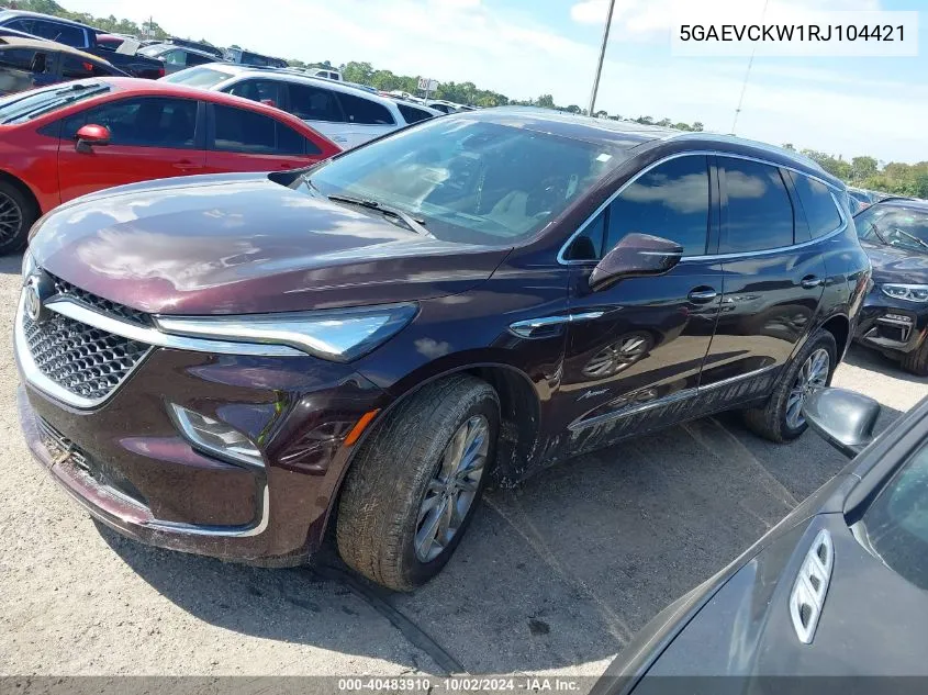 2024 Buick Enclave Avenir Awd VIN: 5GAEVCKW1RJ104421 Lot: 40483910