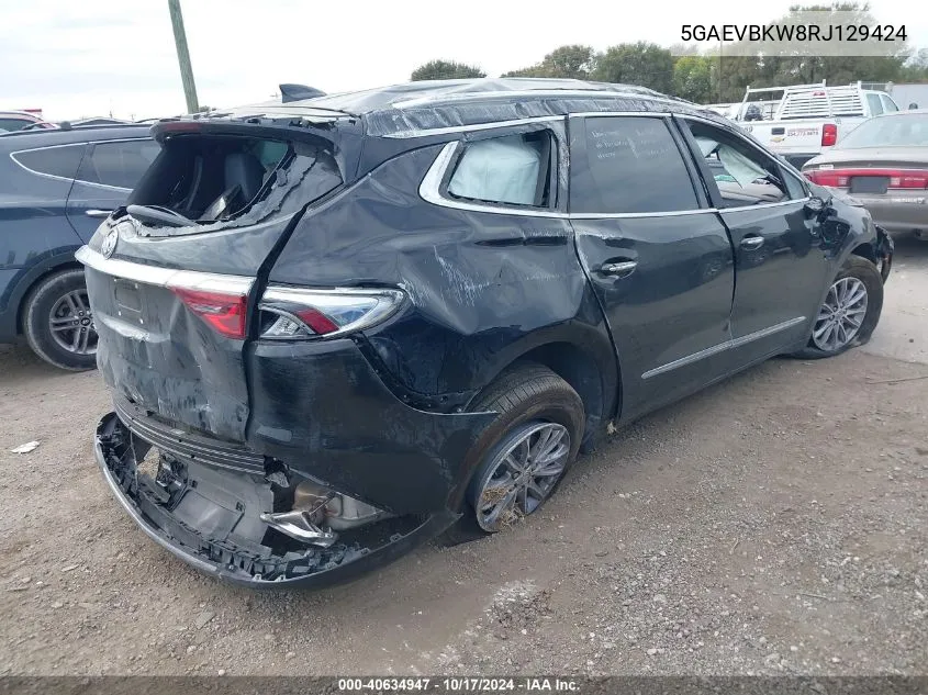 2024 Buick Enclave Premium Awd VIN: 5GAEVBKW8RJ129424 Lot: 40634947