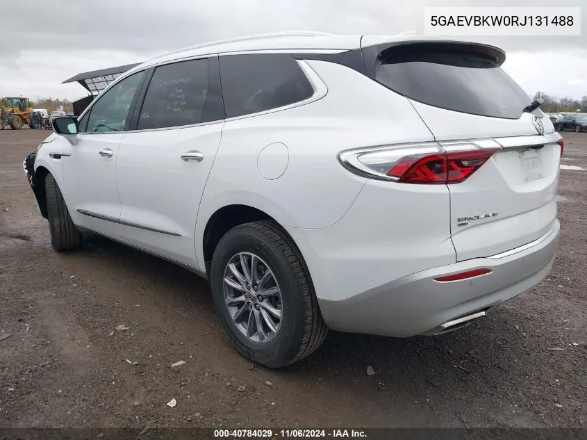 2024 Buick Enclave Premium Awd VIN: 5GAEVBKW0RJ131488 Lot: 40784029