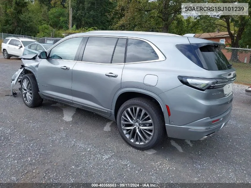 5GAERCRS1SJ101239 2025 Buick Enclave Avenir