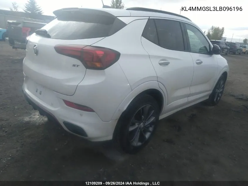 2020 Buick Encore Gx Essence VIN: KL4MMGSL3LB096196 Lot: 12109209