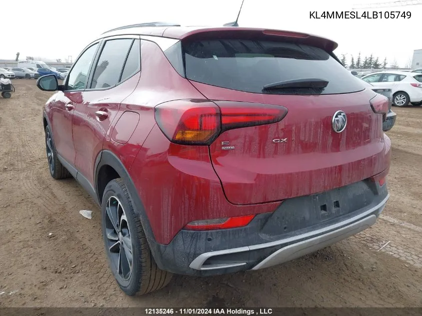 2020 Buick Encore Gx VIN: KL4MMESL4LB105749 Lot: 12135246