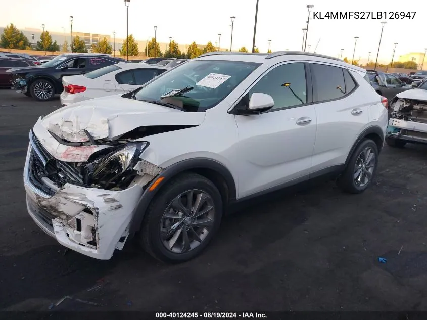 2020 Buick Encore Gx Fwd Essence VIN: KL4MMFS27LB126947 Lot: 40124245