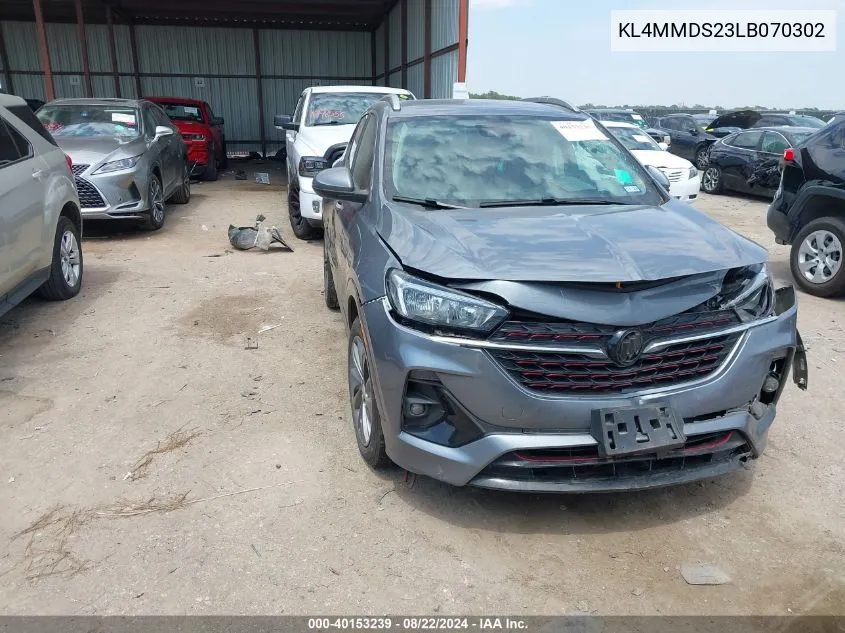 2020 Buick Encore Gx Fwd Select VIN: KL4MMDS23LB070302 Lot: 40153239