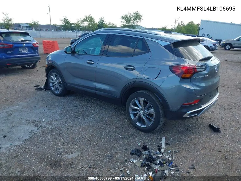 KL4MMFSL4LB106695 2020 Buick Encore Gx Fwd Essence