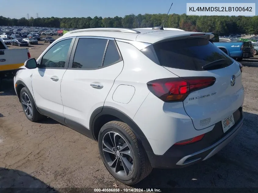 2020 Buick Encore Gx Fwd Select VIN: KL4MMDSL2LB100642 Lot: 40586858