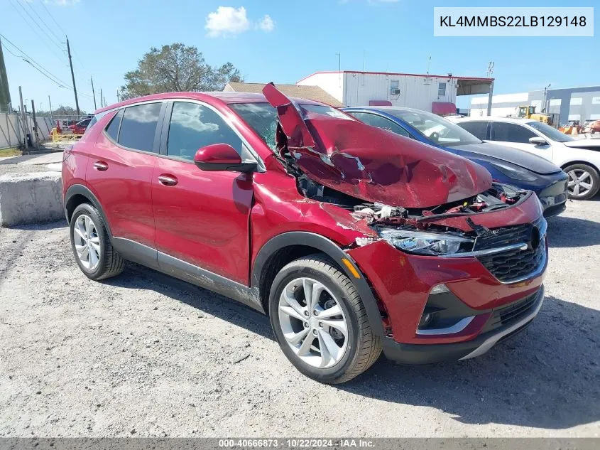 2020 Buick Encore Gx Fwd Preferred VIN: KL4MMBS22LB129148 Lot: 40666873