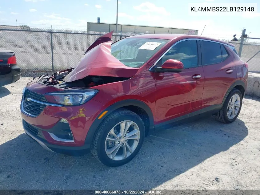 2020 Buick Encore Gx Fwd Preferred VIN: KL4MMBS22LB129148 Lot: 40666873