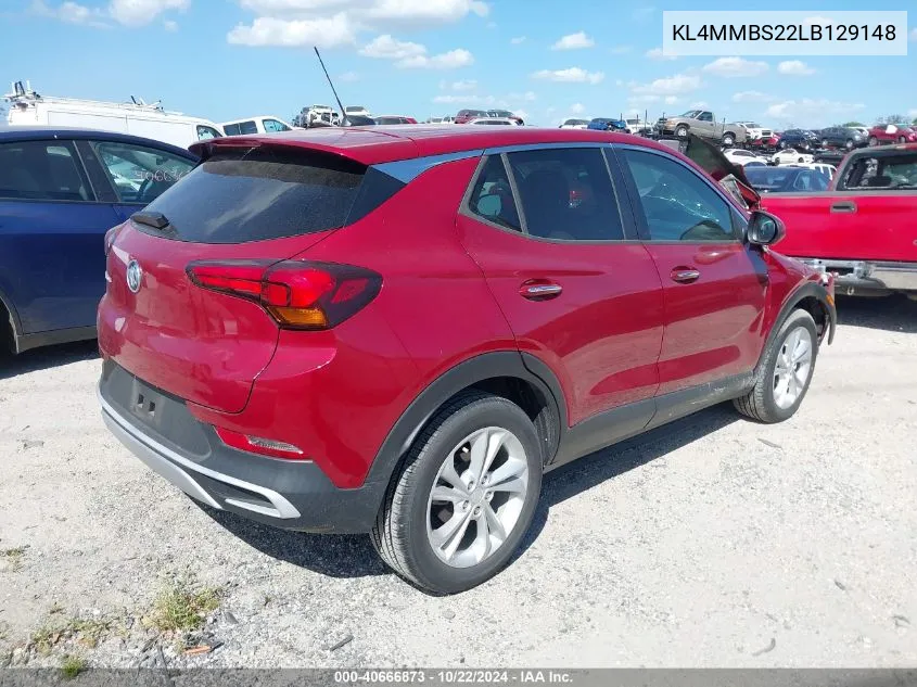 2020 Buick Encore Gx Fwd Preferred VIN: KL4MMBS22LB129148 Lot: 40666873