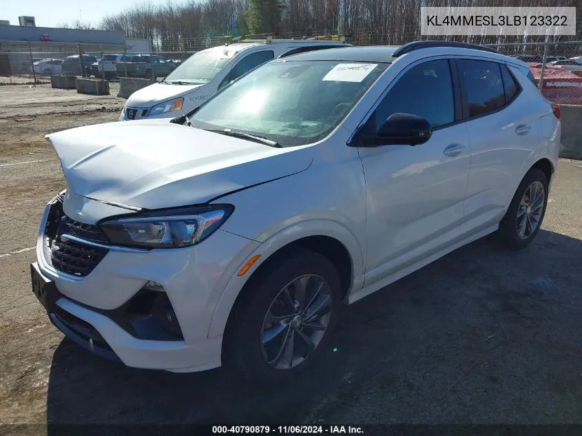 2020 Buick Encore Gx Awd Select VIN: KL4MMESL3LB123322 Lot: 40790879