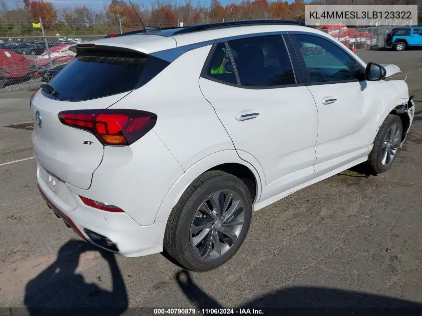 2020 Buick Encore Gx Awd Select VIN: KL4MMESL3LB123322 Lot: 40790879