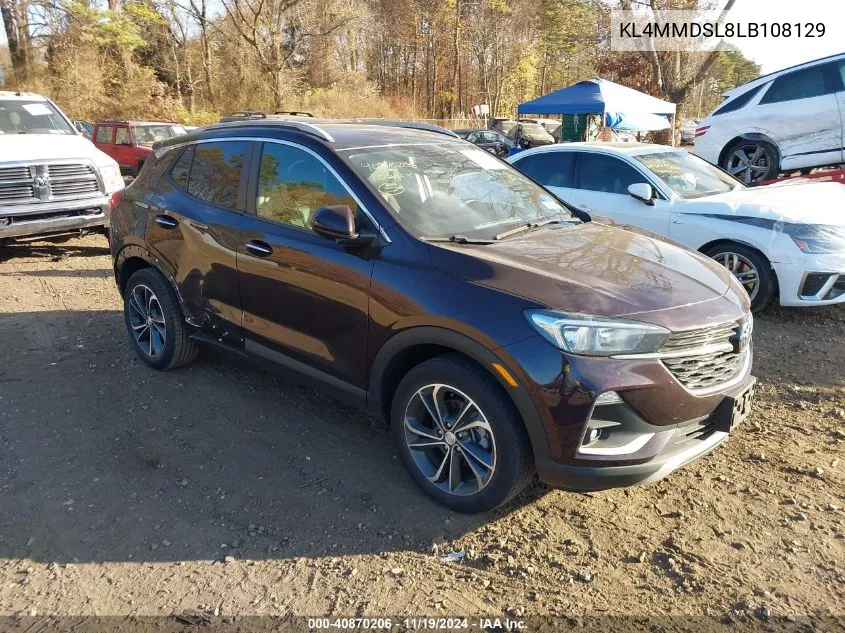 2020 Buick Encore Gx Fwd Select VIN: KL4MMDSL8LB108129 Lot: 40870206