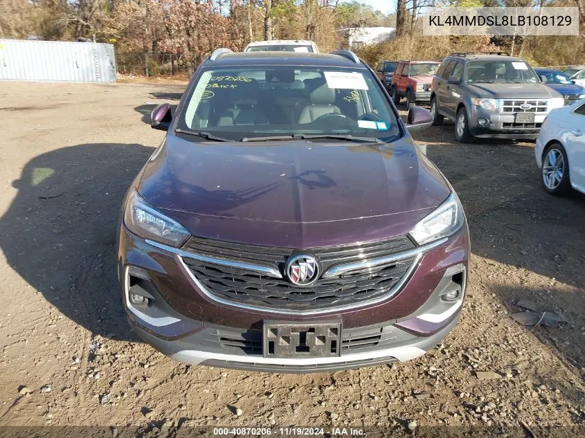 2020 Buick Encore Gx Fwd Select VIN: KL4MMDSL8LB108129 Lot: 40870206