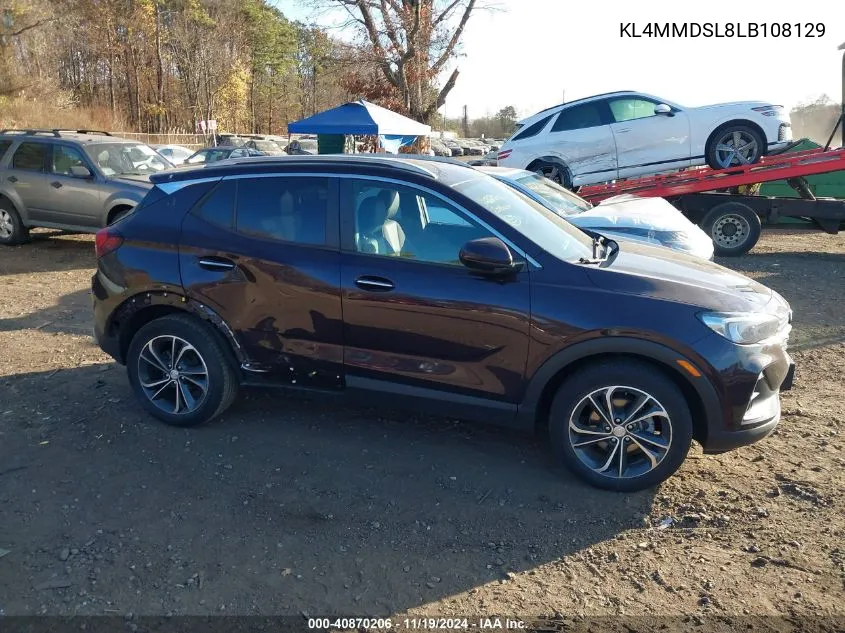 2020 Buick Encore Gx Fwd Select VIN: KL4MMDSL8LB108129 Lot: 40870206