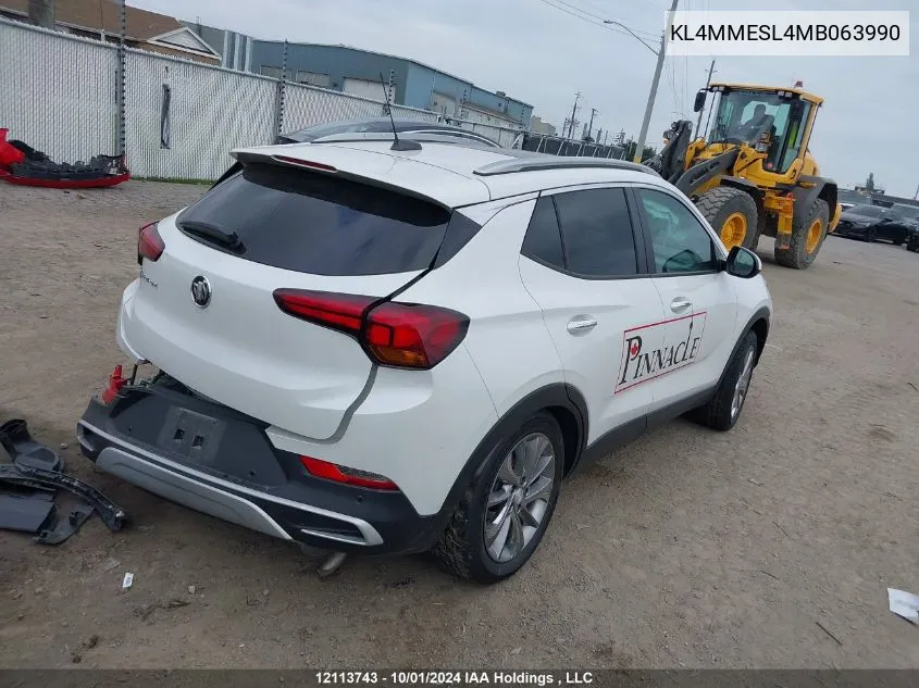 2021 Buick Encore Gx VIN: KL4MMESL4MB063990 Lot: 12113743