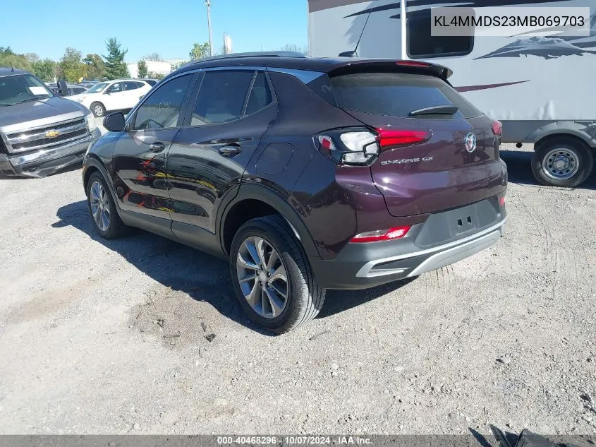 2021 Buick Encore Gx Fwd Select VIN: KL4MMDS23MB069703 Lot: 40468296