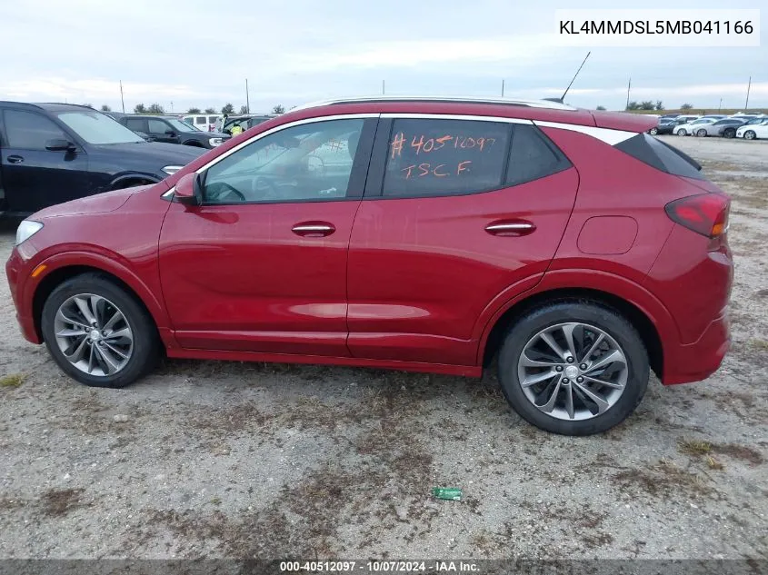 2021 Buick Encore Gx Select VIN: KL4MMDSL5MB041166 Lot: 40512097