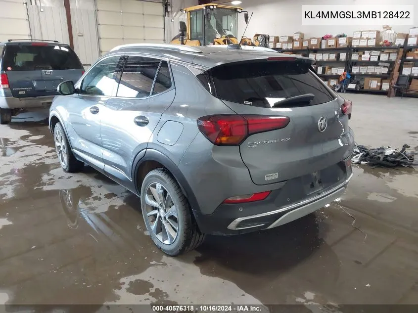 2021 Buick Encore Gx Awd Essence VIN: KL4MMGSL3MB128422 Lot: 40576318