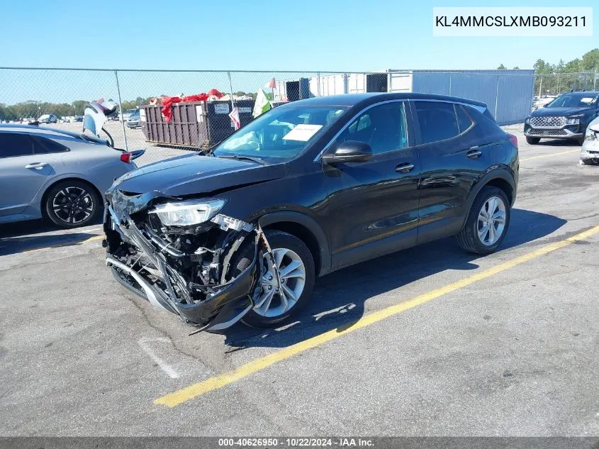 2021 Buick Encore Gx Awd Preferred VIN: KL4MMCSLXMB093211 Lot: 40626950