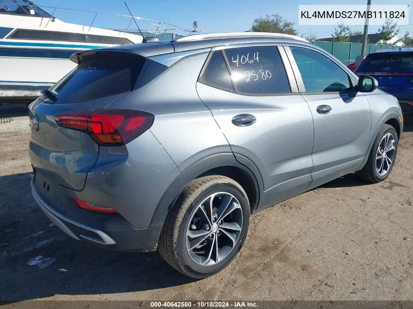 2021 Buick Encore Gx Fwd Select VIN: KL4MMDS27MB111824 Lot: 40642580