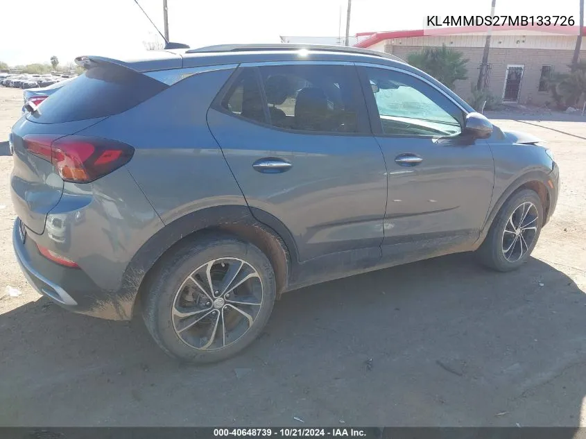 2021 Buick Encore Gx Select VIN: KL4MMDS27MB133726 Lot: 40648739