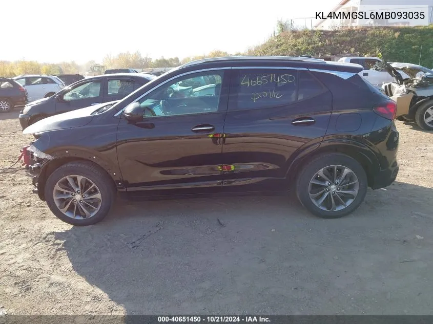 2021 Buick Encore Gx Awd Essence VIN: KL4MMGSL6MB093035 Lot: 40651450