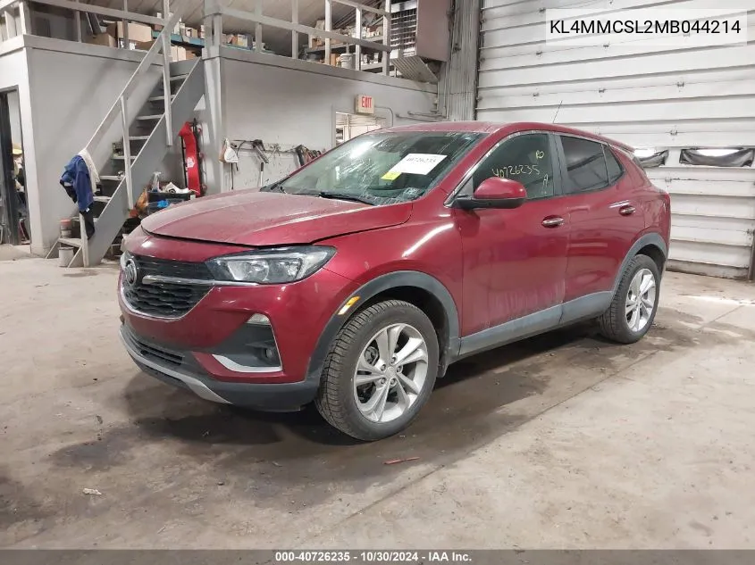 2021 Buick Encore Gx Awd Preferred VIN: KL4MMCSL2MB044214 Lot: 40726235