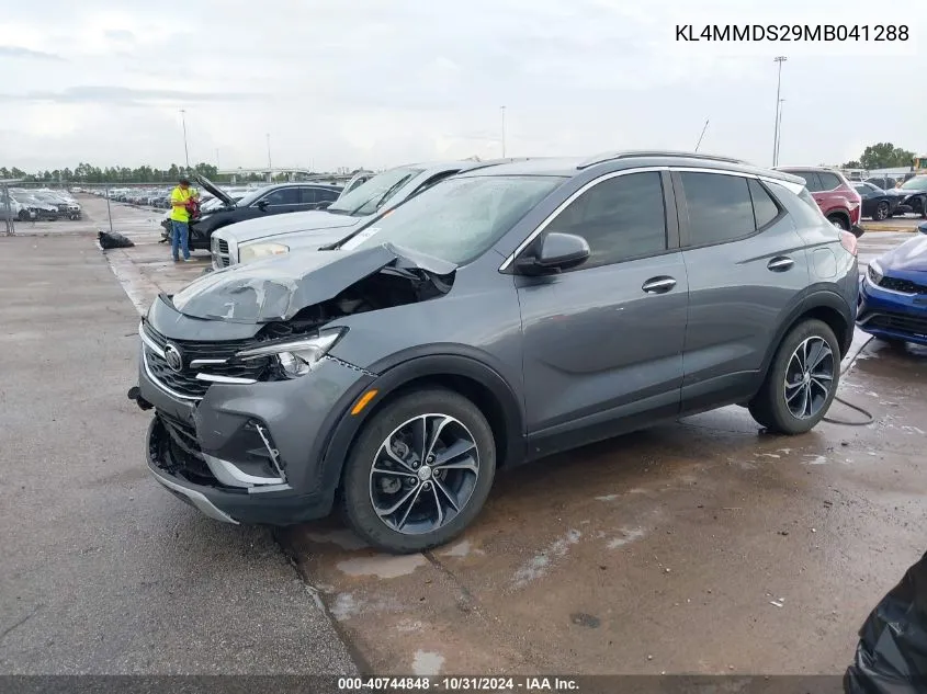 2021 Buick Encore Gx Fwd Select VIN: KL4MMDS29MB041288 Lot: 40744848