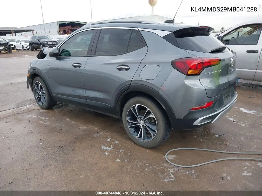 2021 Buick Encore Gx Fwd Select VIN: KL4MMDS29MB041288 Lot: 40744848