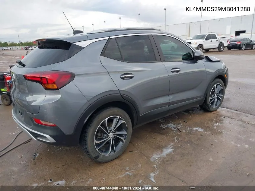 2021 Buick Encore Gx Fwd Select VIN: KL4MMDS29MB041288 Lot: 40744848