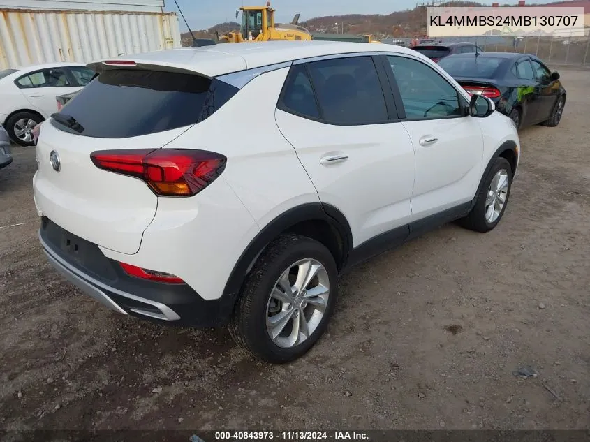 2021 Buick Encore Gx Fwd Preferred VIN: KL4MMBS24MB130707 Lot: 40843973