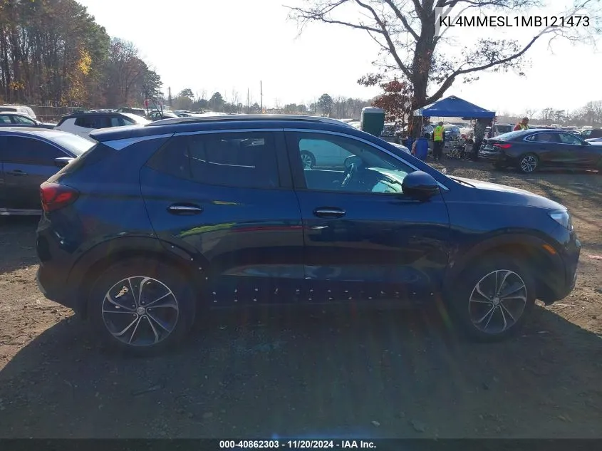 2021 Buick Encore Gx Awd Select VIN: KL4MMESL1MB121473 Lot: 40862303