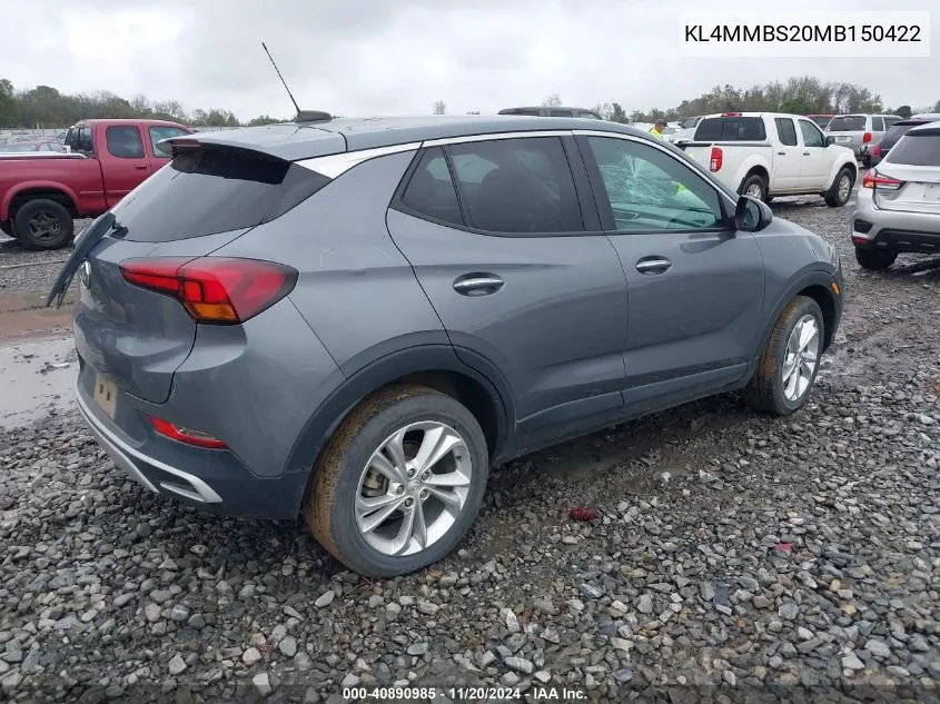 2021 Buick Encore Gx Fwd Preferred VIN: KL4MMBS20MB150422 Lot: 40890985