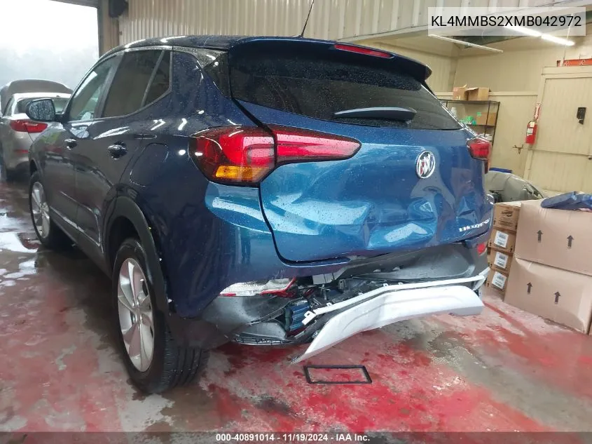 2021 Buick Encore Gx Fwd Preferred VIN: KL4MMBS2XMB042972 Lot: 40891014