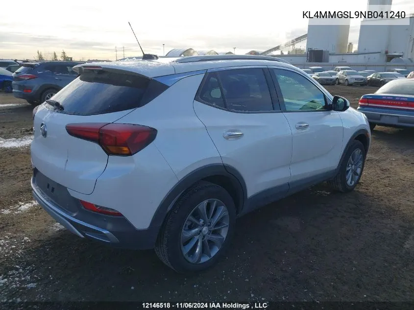 2022 Buick Encore Gx VIN: KL4MMGSL9NB041240 Lot: 12146518