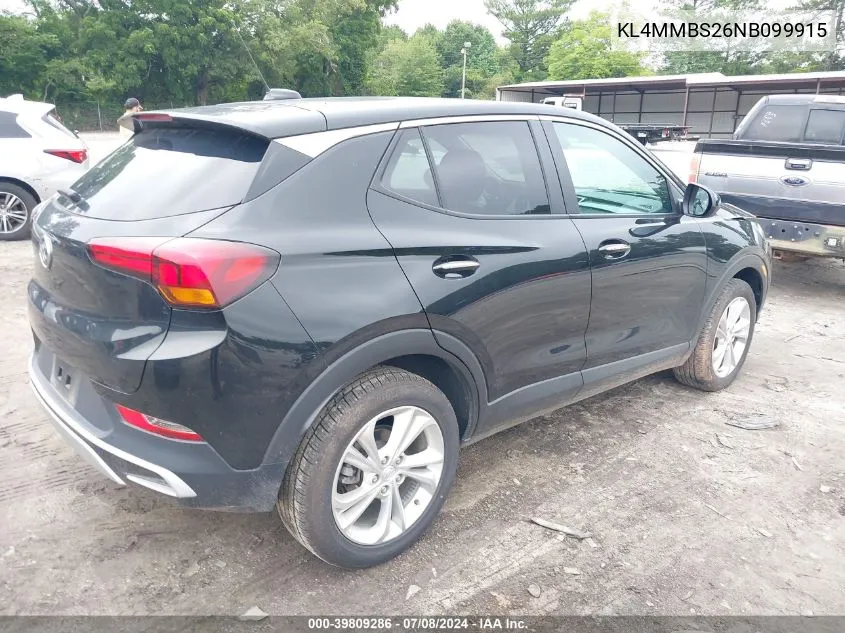 2022 Buick Encore Gx Fwd Preferred VIN: KL4MMBS26NB099915 Lot: 39809286